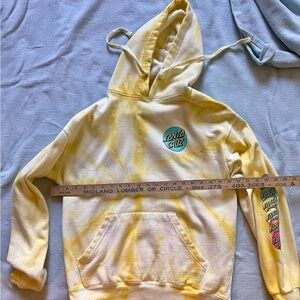 Santa Cruz Skateboards Yellow Tie-Dye Hoodie